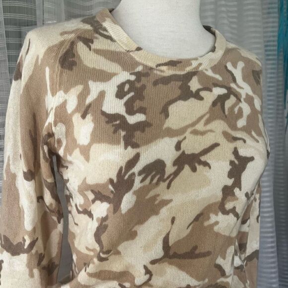 Equipment Femme 100% Cashmere Camo Sweater Women’s Small - Picture 3 of 6